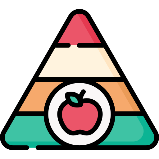 Nutritional pyramid Special Lineal color icon