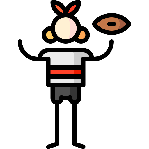 rugby Puppet Characters Lineal Color icon
