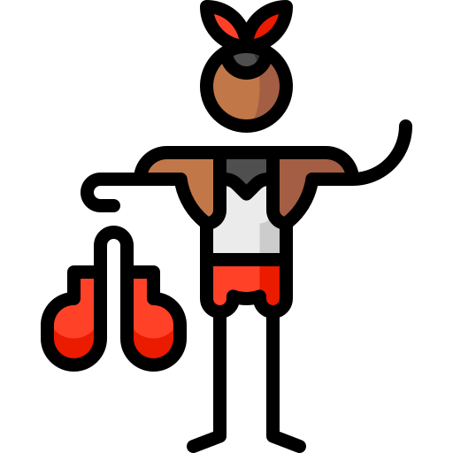 ボクシング Puppet Characters Lineal Color icon