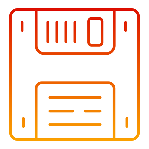 Floppy disc Generic gradient outline icon
