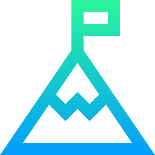 Mountain Super Basic Straight Gradient icon