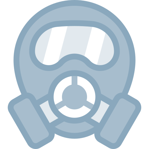 máscara de gas Detailed color Lineal color icono