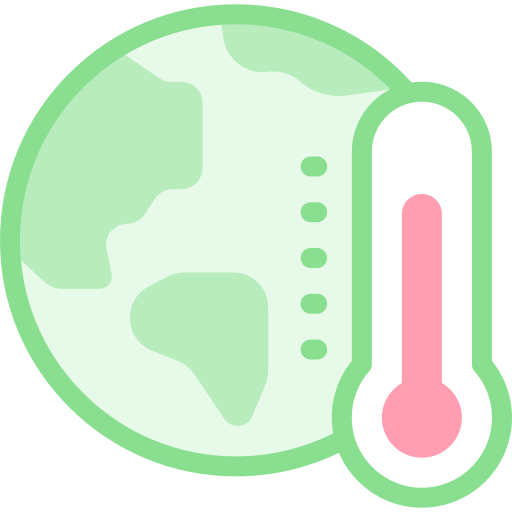 calentamiento global Detailed color Lineal color icono