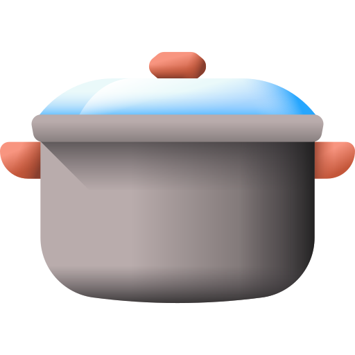 요리 냄비 3D Color icon
