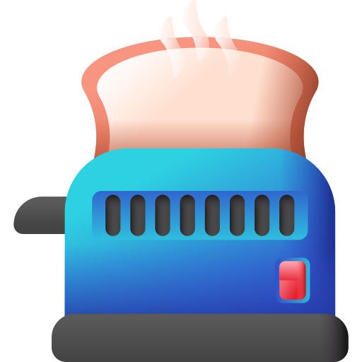 トースター 3D Color icon