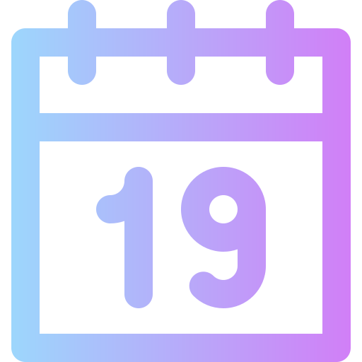 Calendar Super Basic Rounded Gradient icon