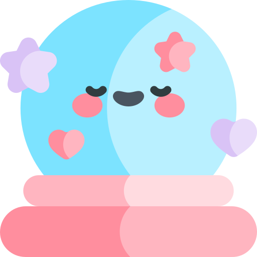 kristallkugel Kawaii Flat icon