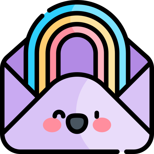 郵便 Kawaii Lineal color icon
