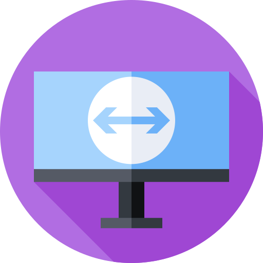 Monitor Flat Circular Flat icon