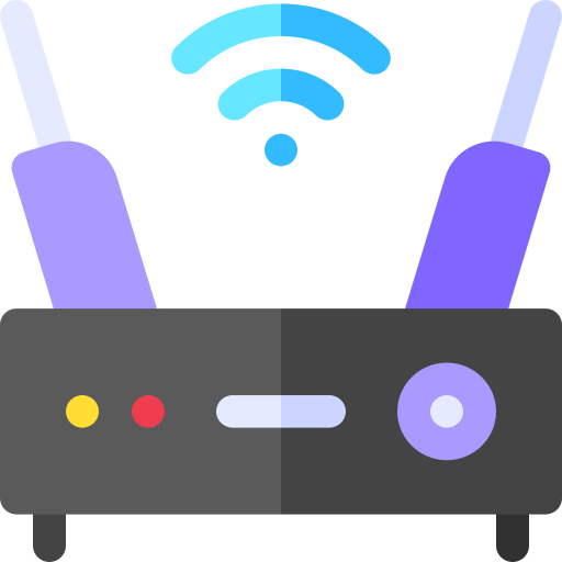 router de wifi Basic Rounded Flat icono
