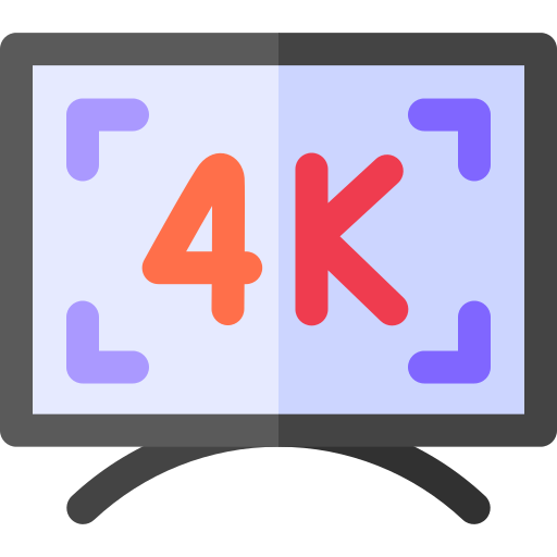 4k Basic Rounded Flat icono