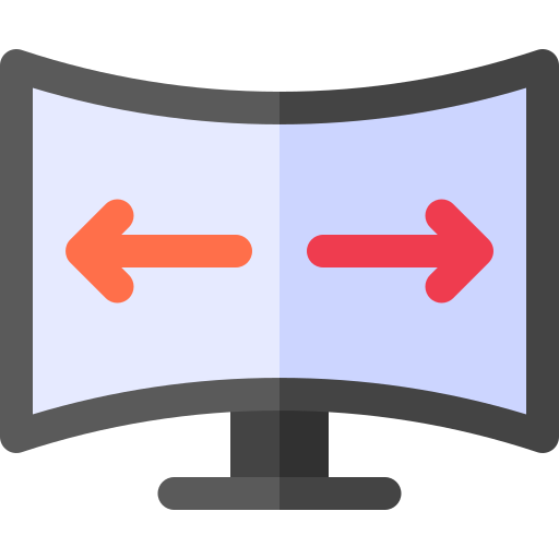 pantalla ancha Basic Rounded Flat icono