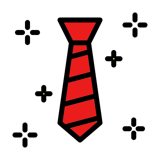 krawat Generic color lineal-color ikona
