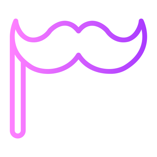 moustache Generic gradient outline Icône