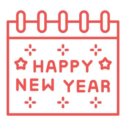 happy new year Generic color outline Icône