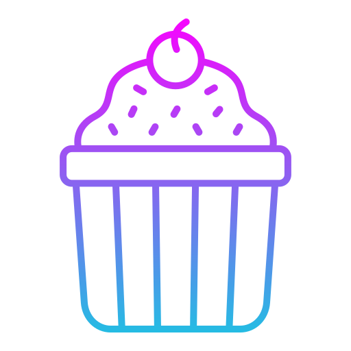 Muffin Generic gradient outline icon