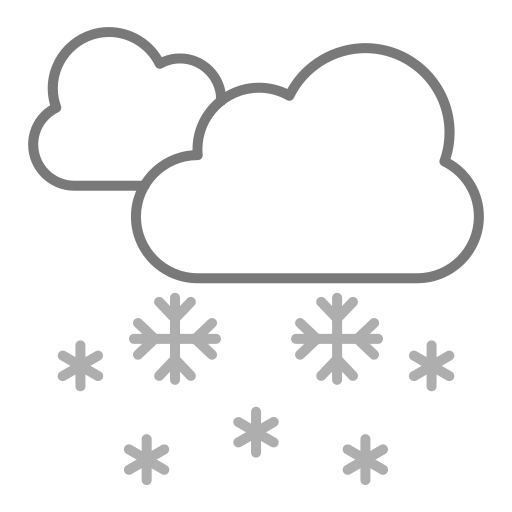opady śniegu Generic color outline ikona