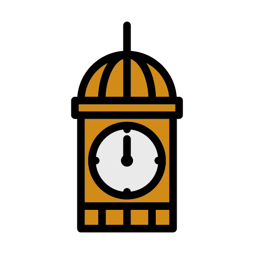 Башенные часы Generic color lineal-color иконка