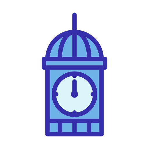 Tower clock Generic color lineal-color icon