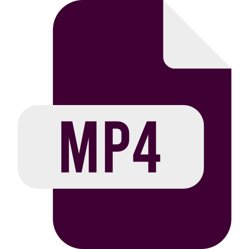 mp4 Generic color fill icoon