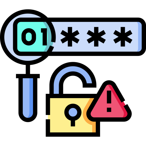 Password Detailed Straight Lineal color icon
