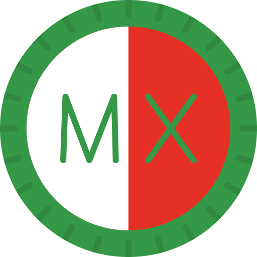 メキシコ Generic color fill icon