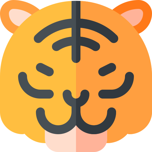 Tiger Basic Rounded Flat icon