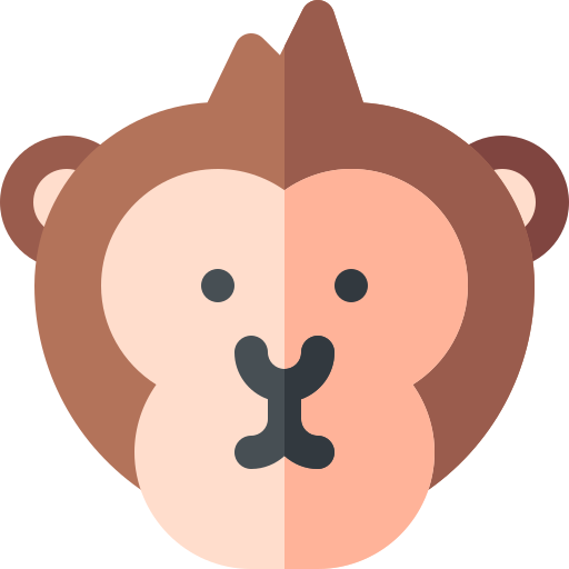 Monkey Basic Rounded Flat icon