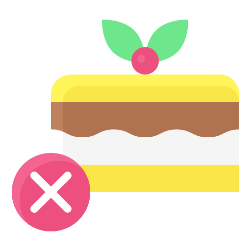 No cake Generic color fill icon