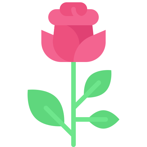 Rose Generic color fill icon