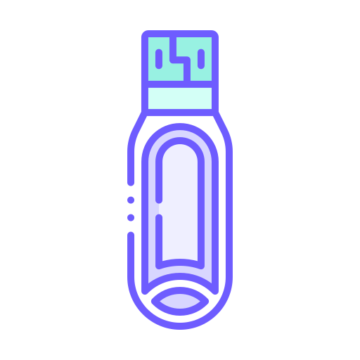 USB flash drive Generic color lineal-color icon