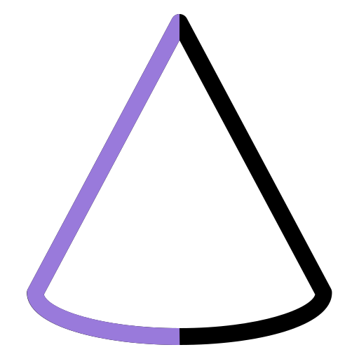 Cone Generic color outline icon