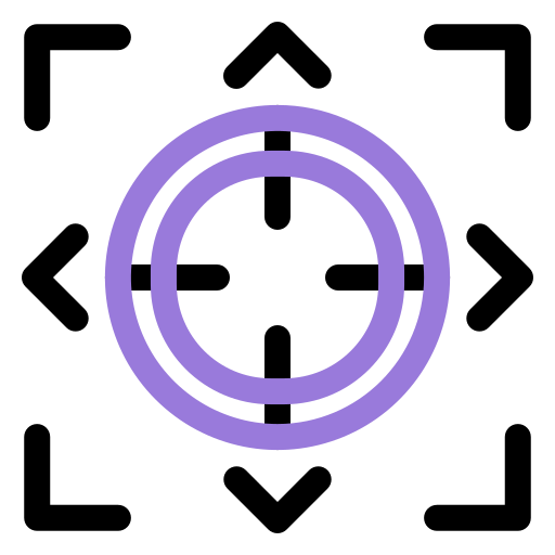 Target Generic color outline icon