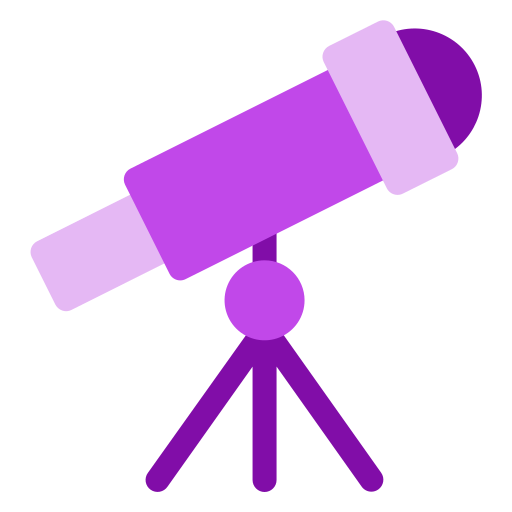 Telescope Generic color fill icon