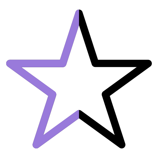 gwiazda Generic color outline ikona