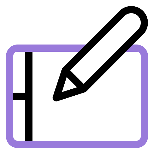 tavoletta Generic color outline icona