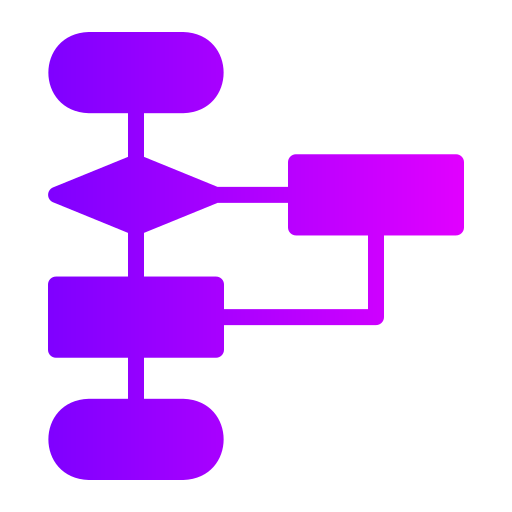 flussdiagramm Generic gradient fill icon