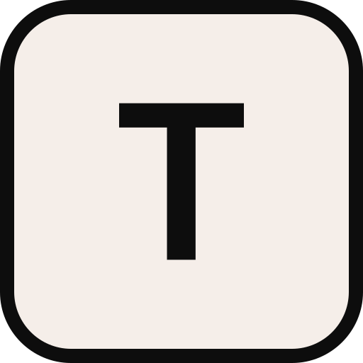 Letter T  Generic color lineal-color icon