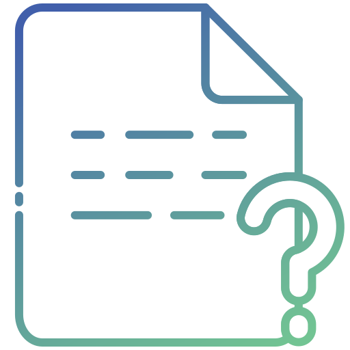 Question Generic gradient outline icon