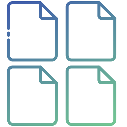 Files Generic gradient outline icon