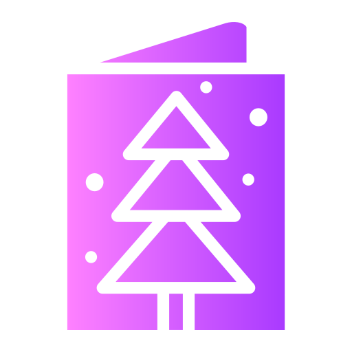 tarjeta de navidad Generic gradient fill icono