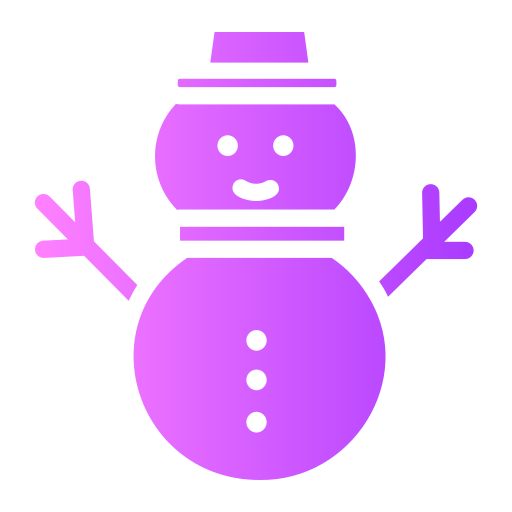 monigote de nieve Generic gradient fill icono