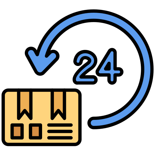24 시간 배송 Generic color lineal-color icon