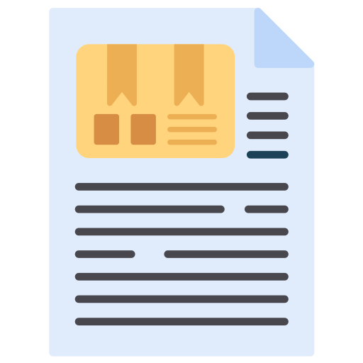 Delivery note Generic color fill icon