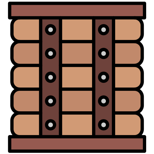 drewniane pudło Generic color lineal-color ikona
