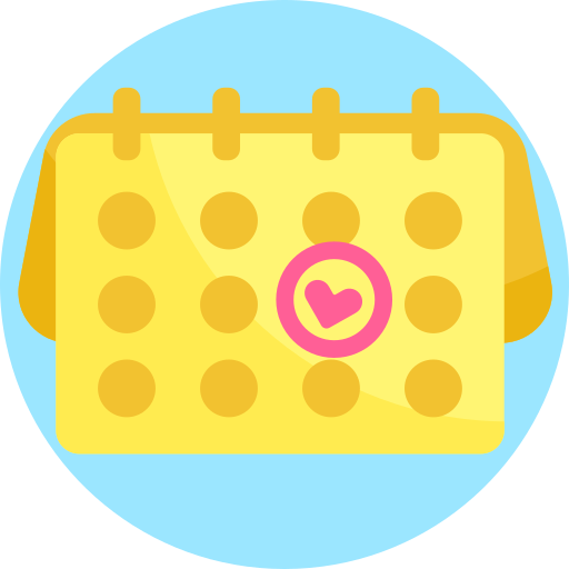 Calendar Detailed Flat Circular Flat icon