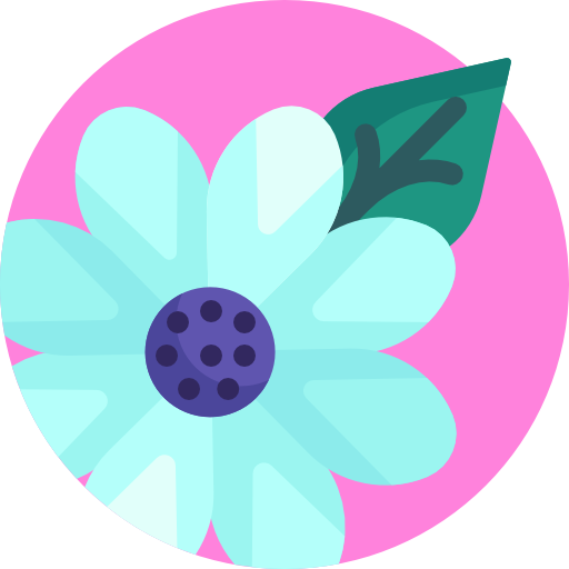 kwiat Detailed Flat Circular Flat ikona