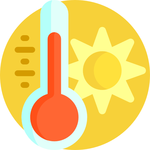 온도계 Detailed Flat Circular Flat icon