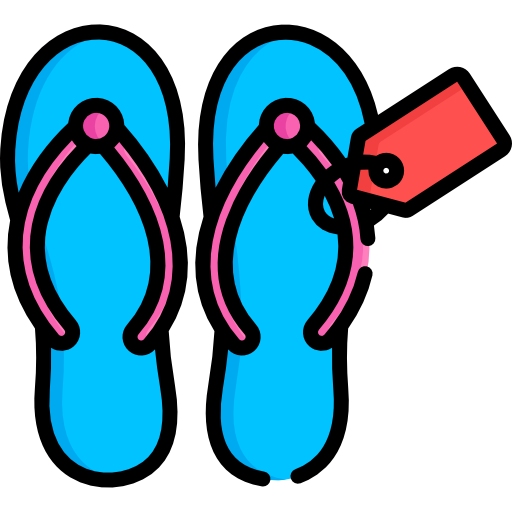 flip flops Special Lineal color icon