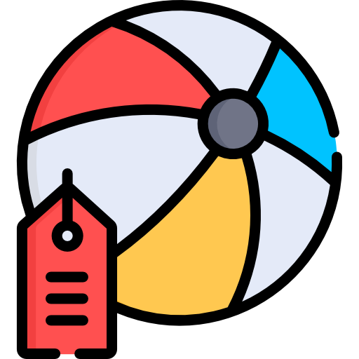 Beach ball Special Lineal color icon